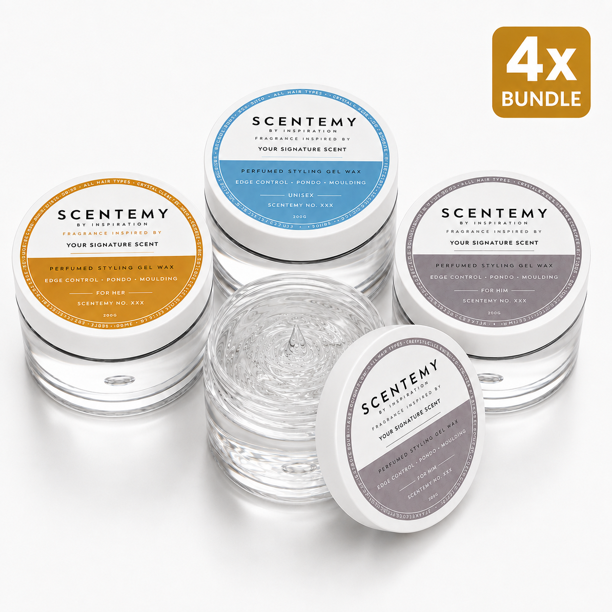 Scentemy Perfumed Styling Gel Wax – 4x Bundle | 4 x 200g