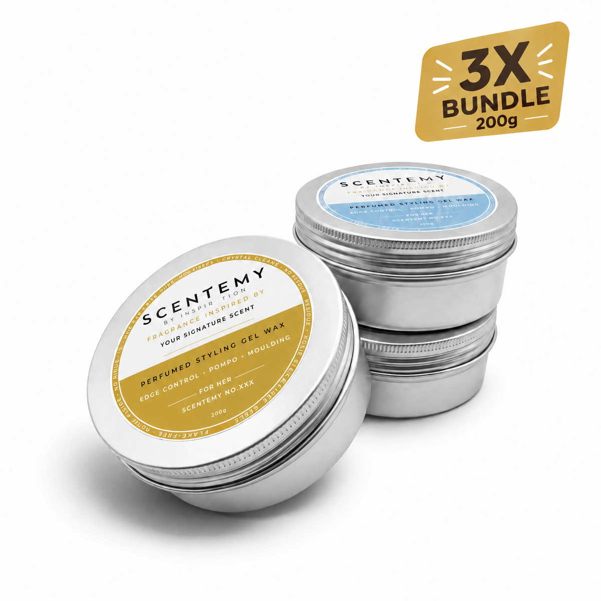 Choose Any 3 x 200g Designer-Inspired Styling Waxes